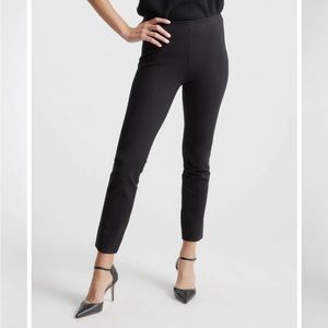 Quince Ultra-Stretch Ponte Pintuck Ankle Pant